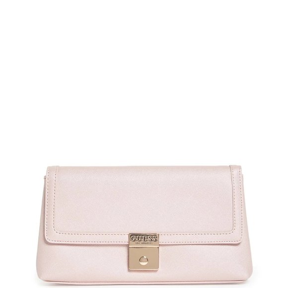 GUESS Women's Sophie Crossbody  purse bag clutch blush - Picture 1 of 5